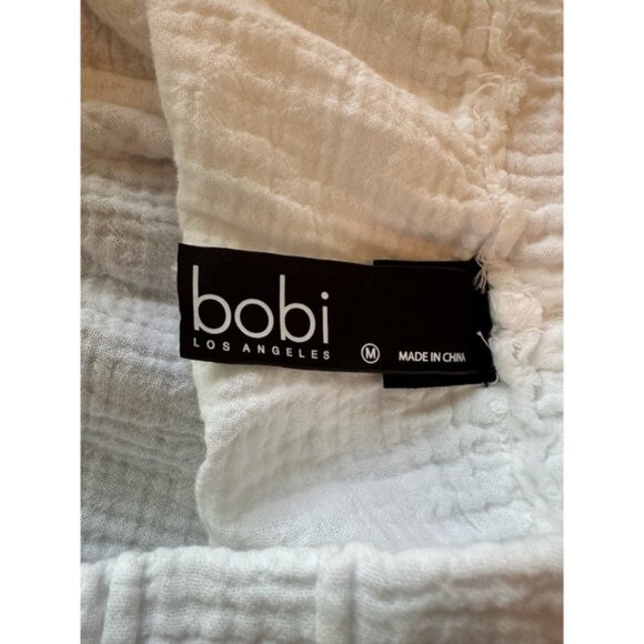 NWOT Bobi Wide Leg Beach Gauze Crepe Cotton Pant in White size Medium - Picture 5 of 7